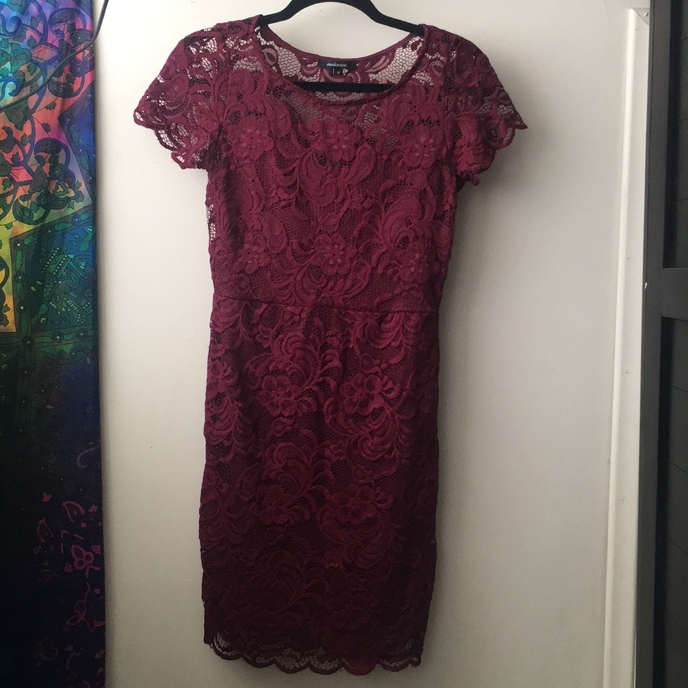 Medium Burgundy Dress.